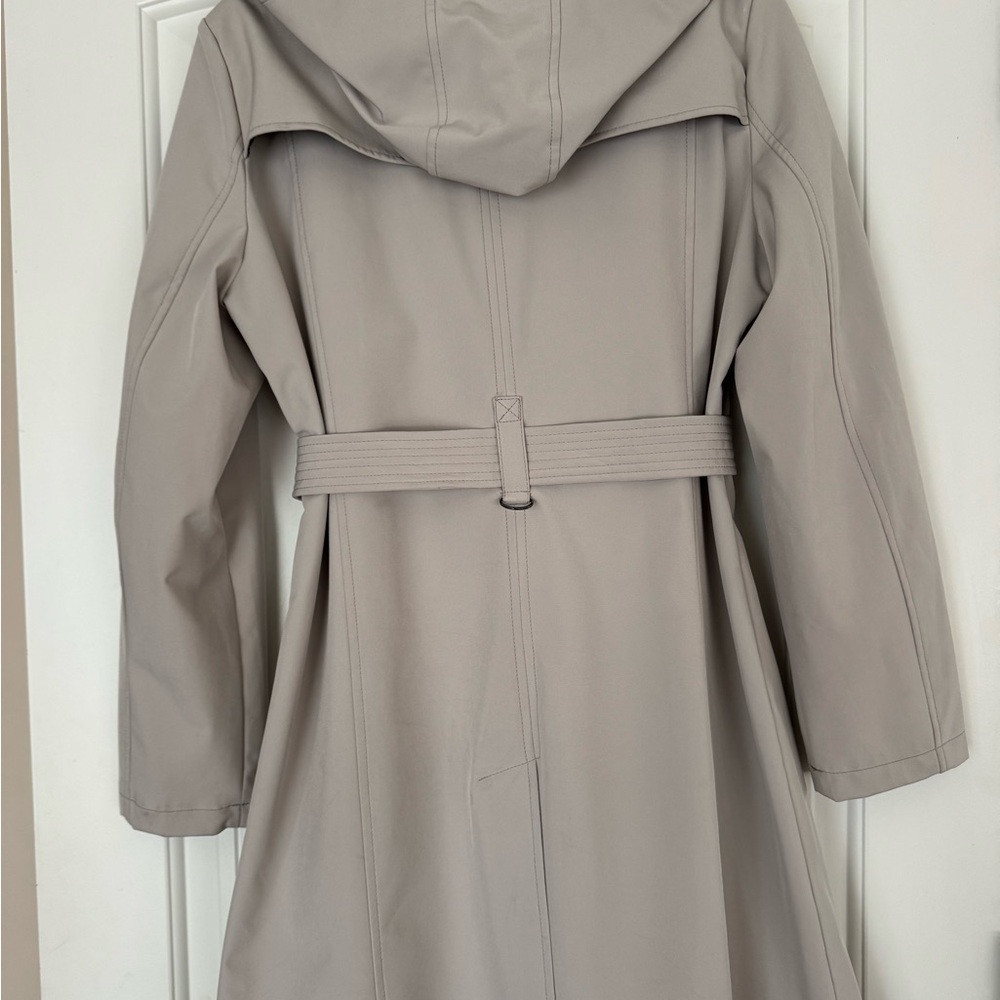 Calvin Klein Trench Coat with Belted Waist - Picture 4 of 7